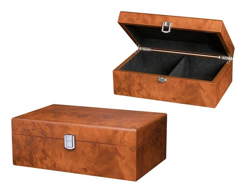 Boite d'échecs type loupe - Intérieur feutre
