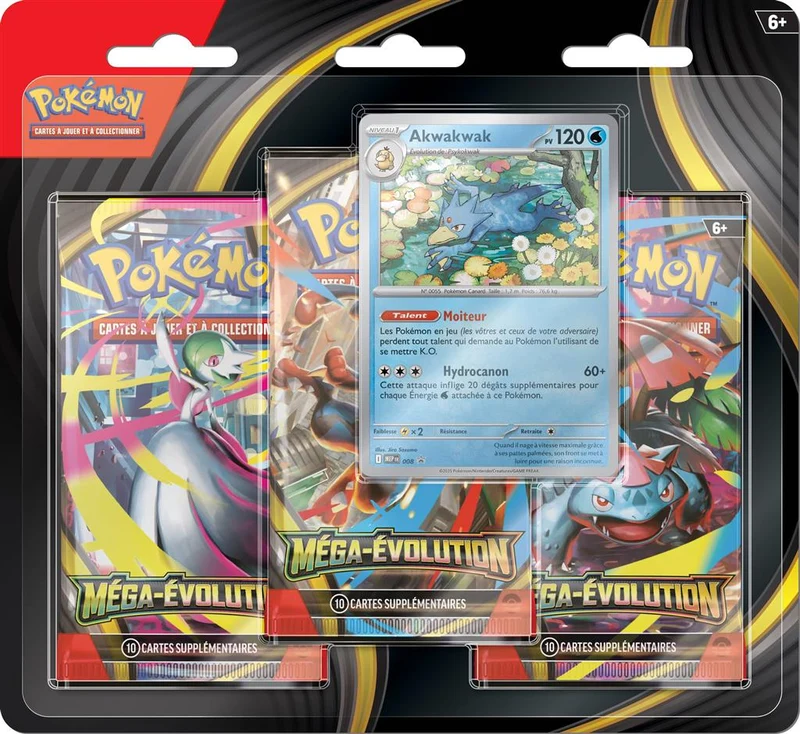 Pokémon - ME01 - Tri-Pack Akwakwak FR