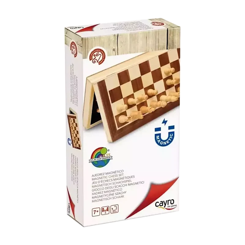 Jeu d'échecs magnétiques en bois
