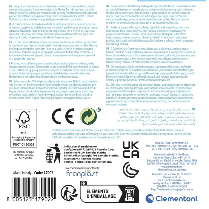 Cube sensoriel Clemmy