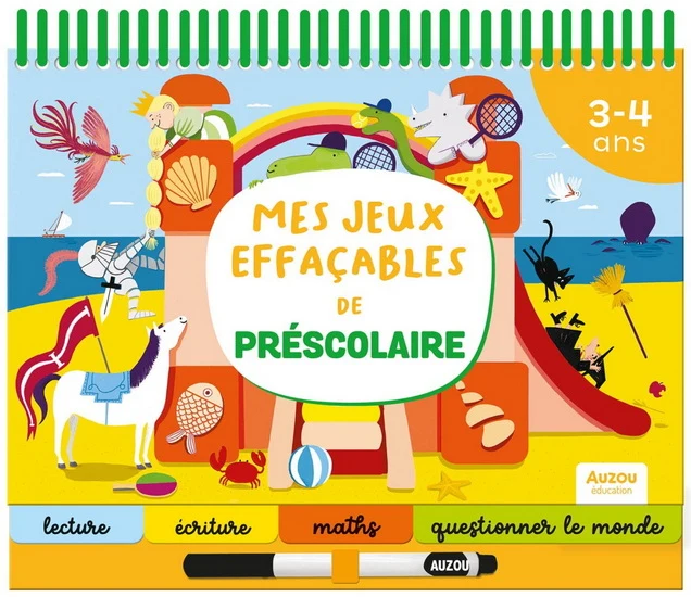 Mes jeux effaçable de préscolaire