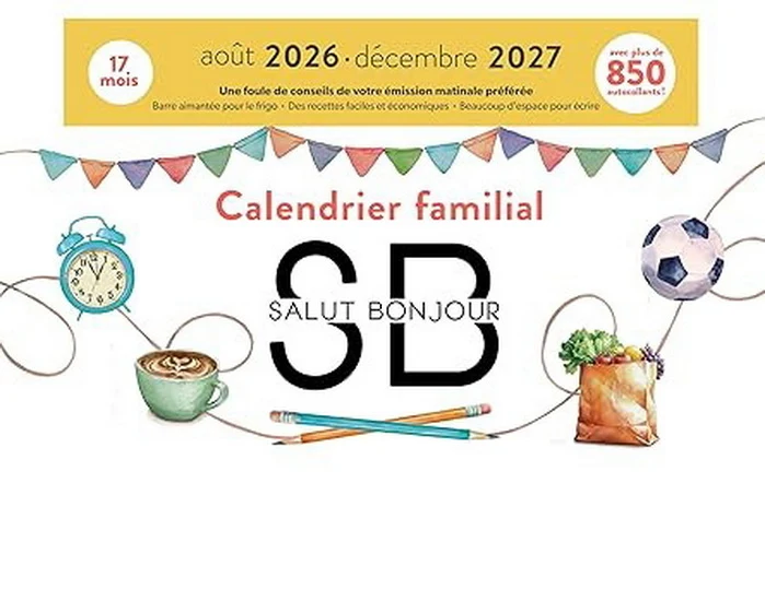 Calendrier familial Salut Bonjour 2026-2027