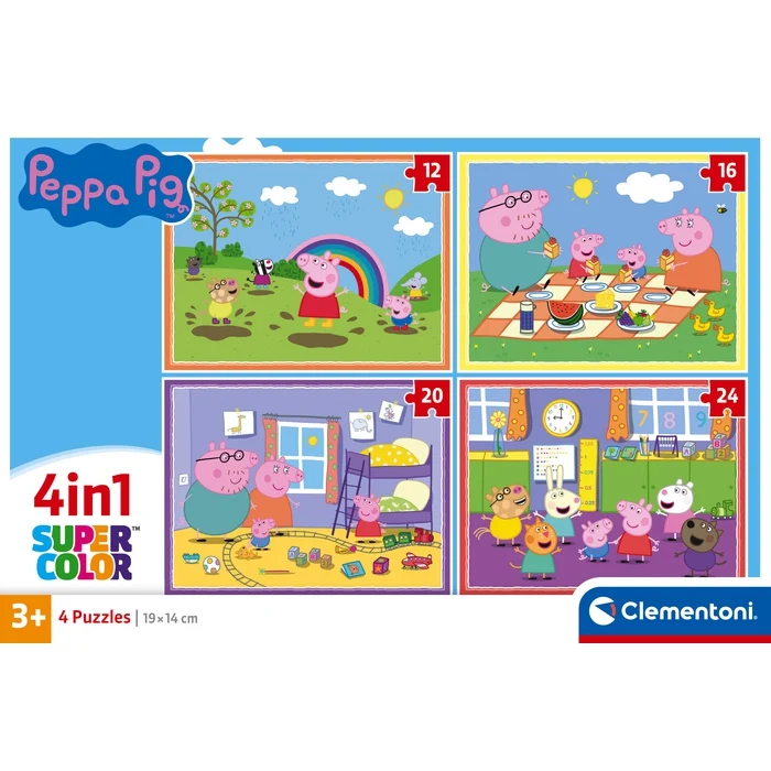 Peppa Pig - 1x12 + 1x16 + 1x20 + 1x24 pièces