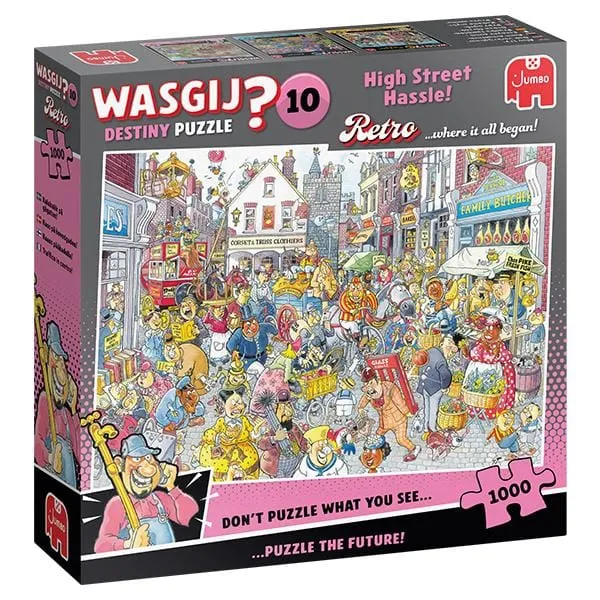 Wasgij Destiny Retro #10: Chaos dans la rue commerçante! (1000 pcs)