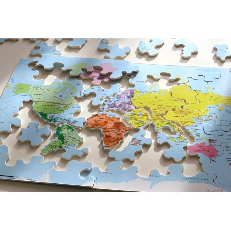 Puzzle MW - 50 PIECES - CARTE DU MONDE