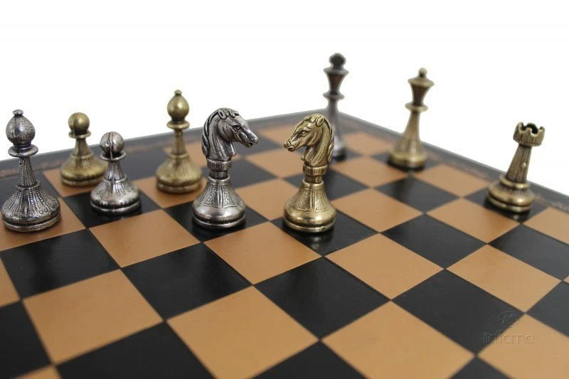 Pièces d'échecs en métal - Mignon - Taille 1 - Ital Fama