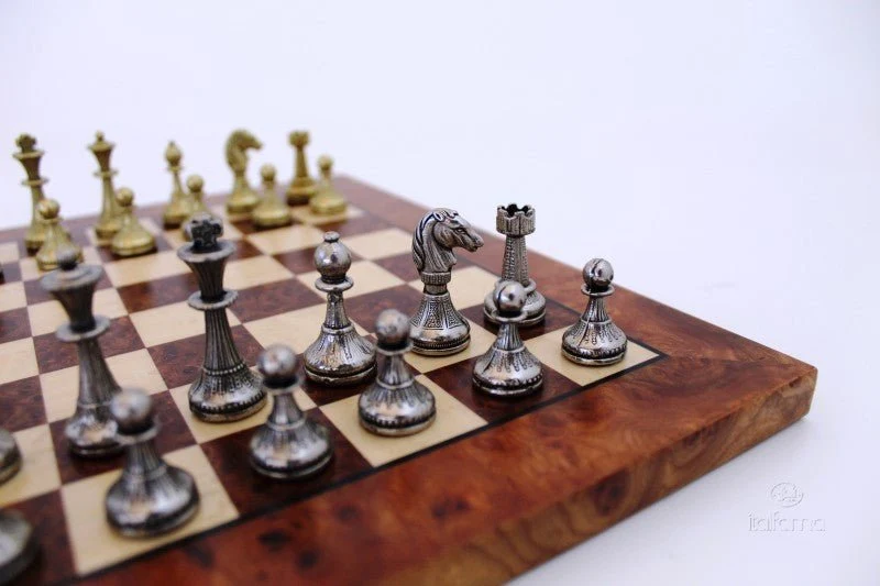 Pièces d'échecs en métal - Mignon - Taille 1 - Ital Fama