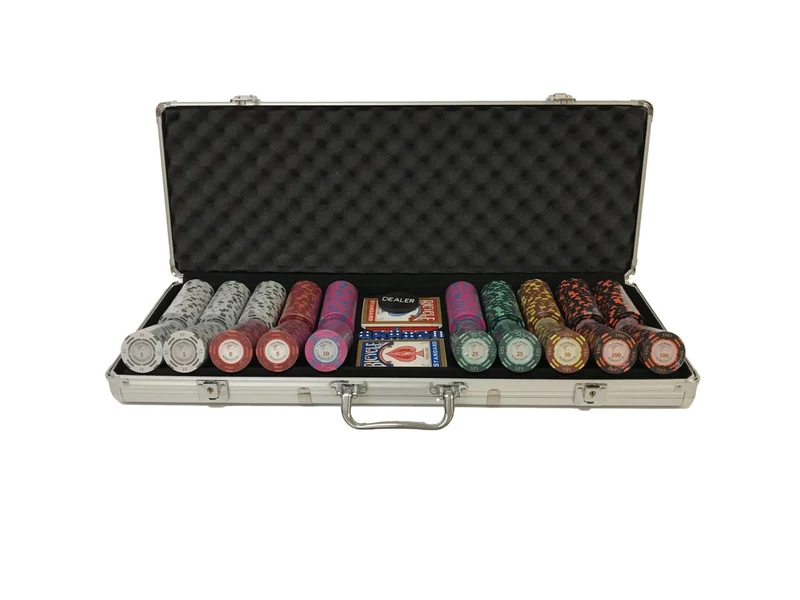 Mallette de 500 jetons - Chips Palace MC - 14,5 gr