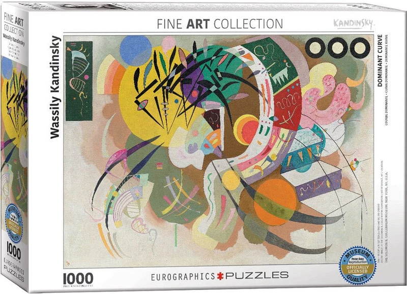 Puzzle Eurographics - 1000 p - Courbe dominante - Kandinsky