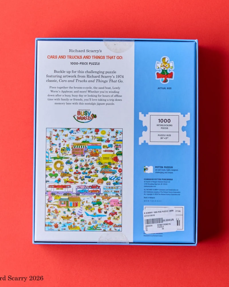 Clarkson Potter - Richard Scarry Puzzle Cars And Trucks And Things That Go
