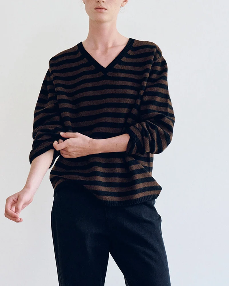 Nothing Written - Pull Molly - Rayures Marron