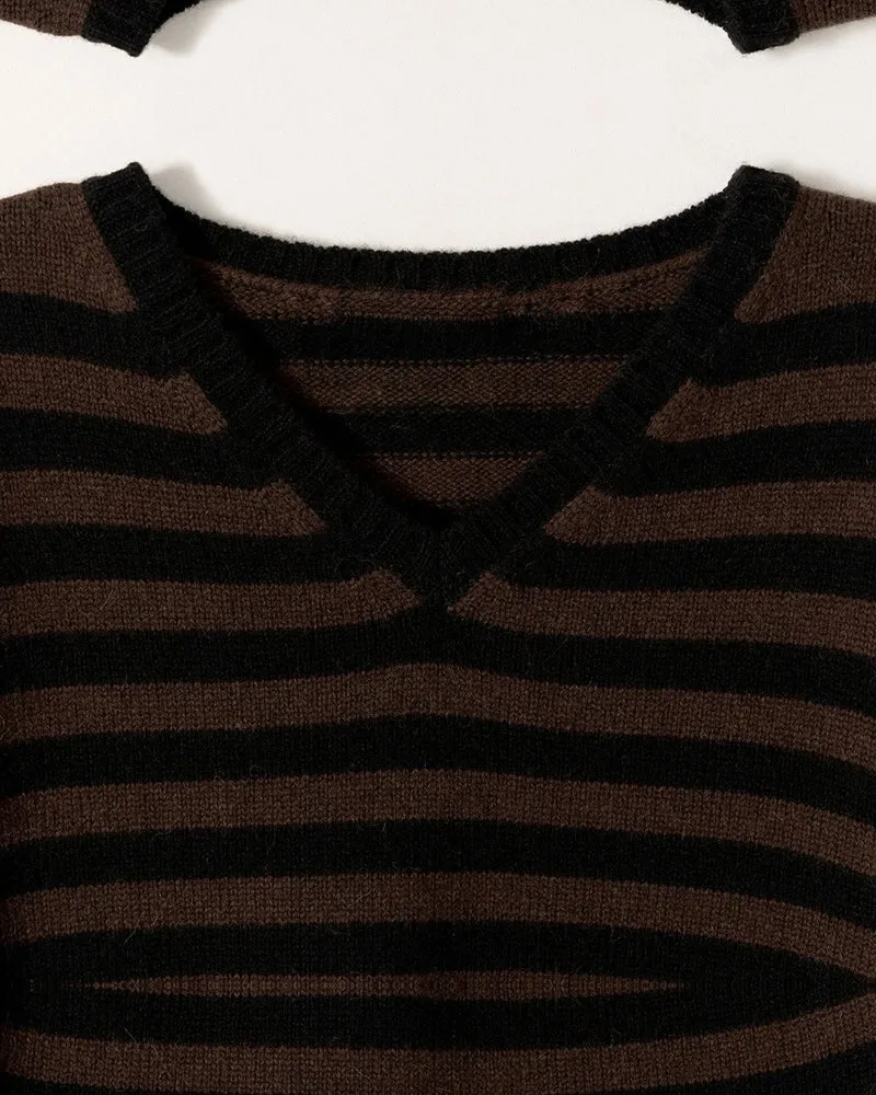 Nothing Written - Pull Molly - Rayures Marron