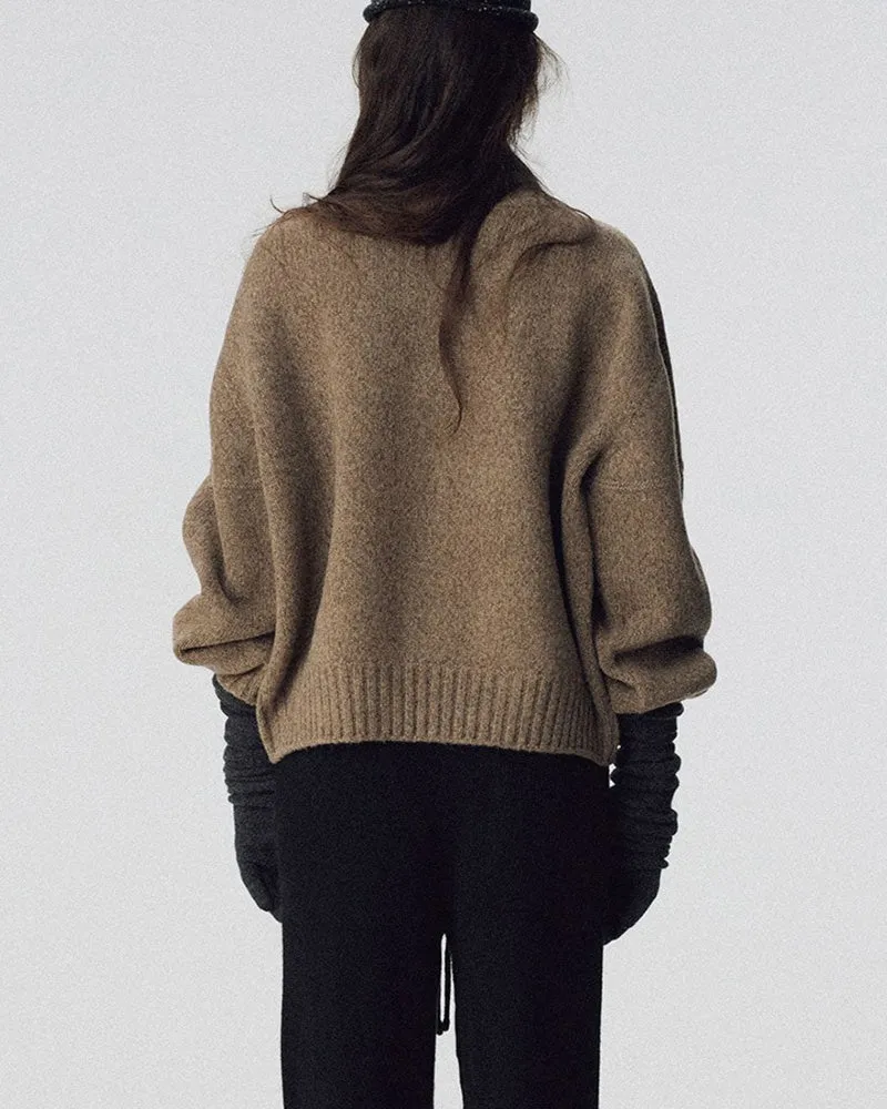 Nothing Written - Pull En Laine - Taupe
