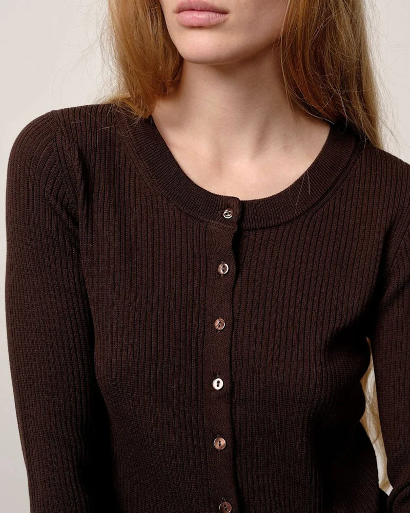 Herskind - Cardigan Brooks - Café