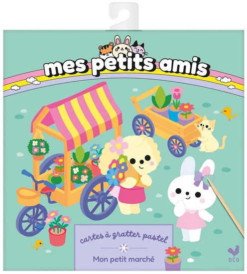 Mes petits amis : cartes à gratter pastel Mon peti