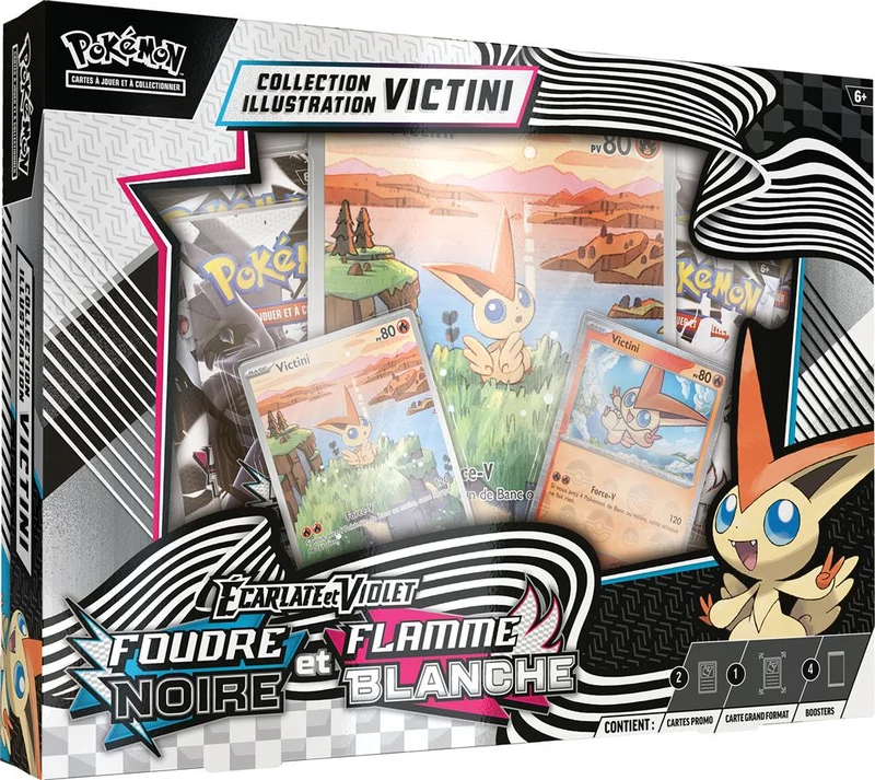 Pokémon - EV10.5 - Coffret 4B Victini Foudre Noire Flamme Blanche