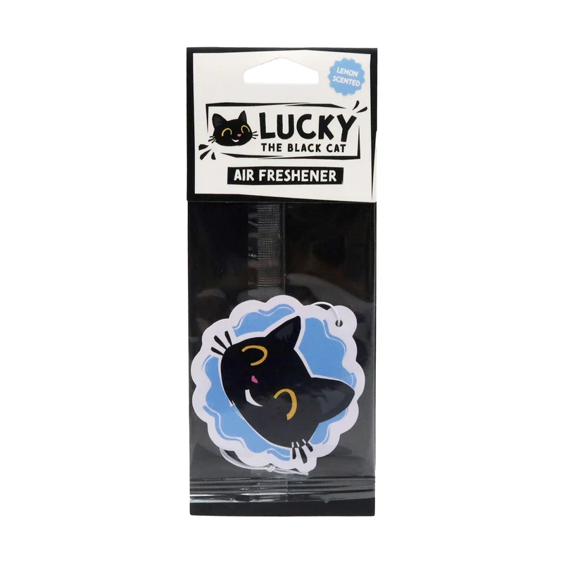 Assainisseur pour voiture chat noir