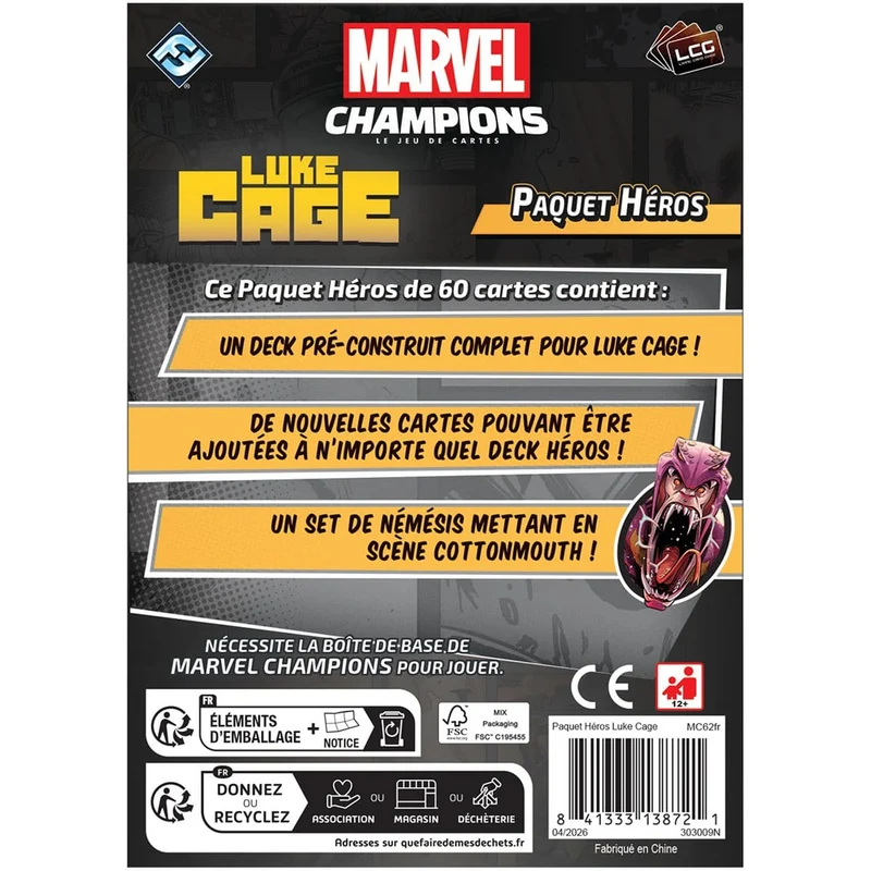 Marvel Champion JCE: Luke Cage - Paquet Heros (FR)