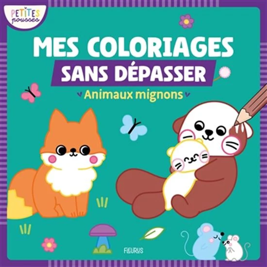 Animaux mignons : mes premiers coloriages sans dép