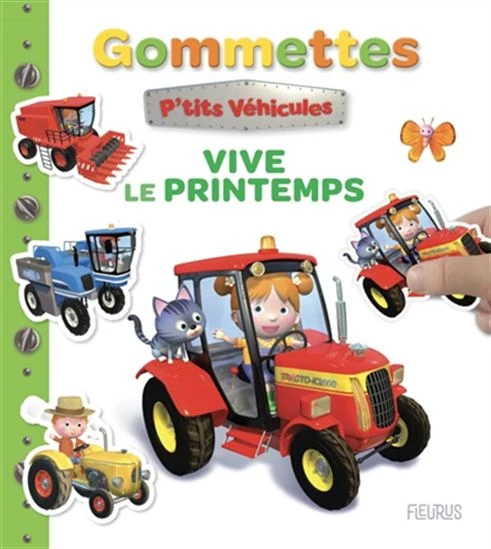 P'tits véhicules gomettes- Vive le printemps