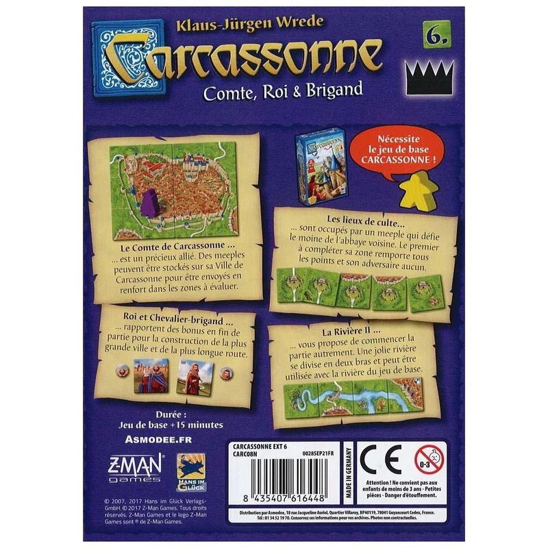 Carcassonne - Comte, Roi et brigand (Ext.6)