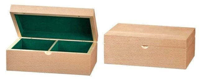 Boite d'échecs bois - Intérieur feutre