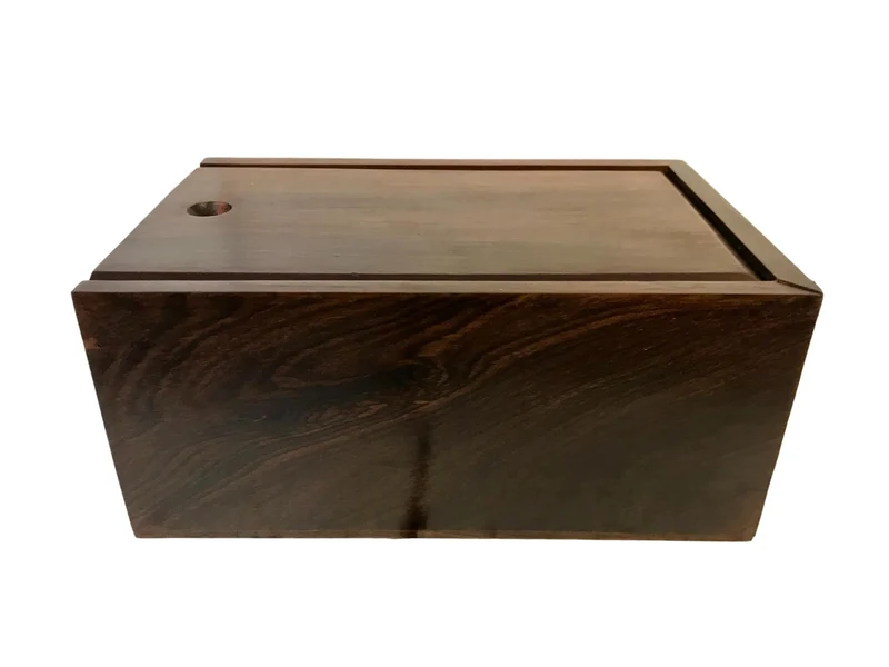 Boite d'échecs en bois - Palissandre