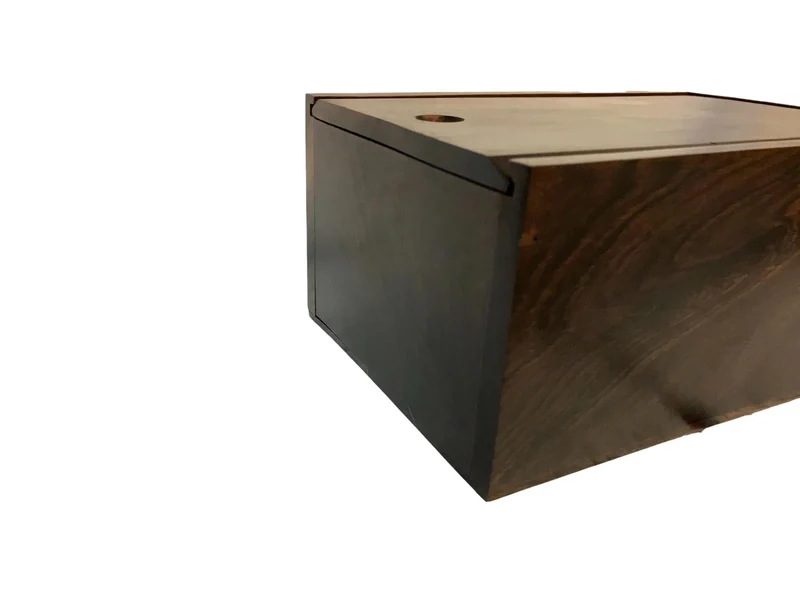 Boite d'échecs en bois - Palissandre