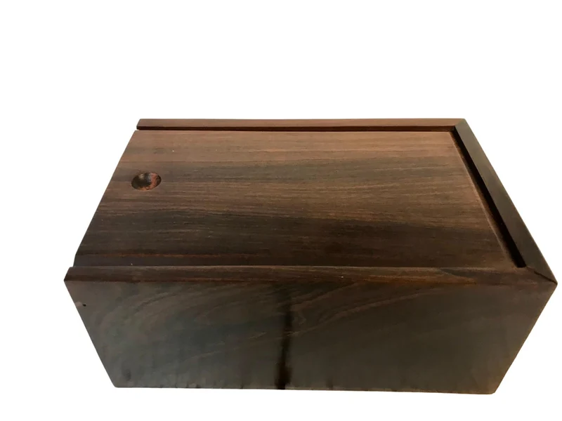 Boite d'échecs en bois - Palissandre