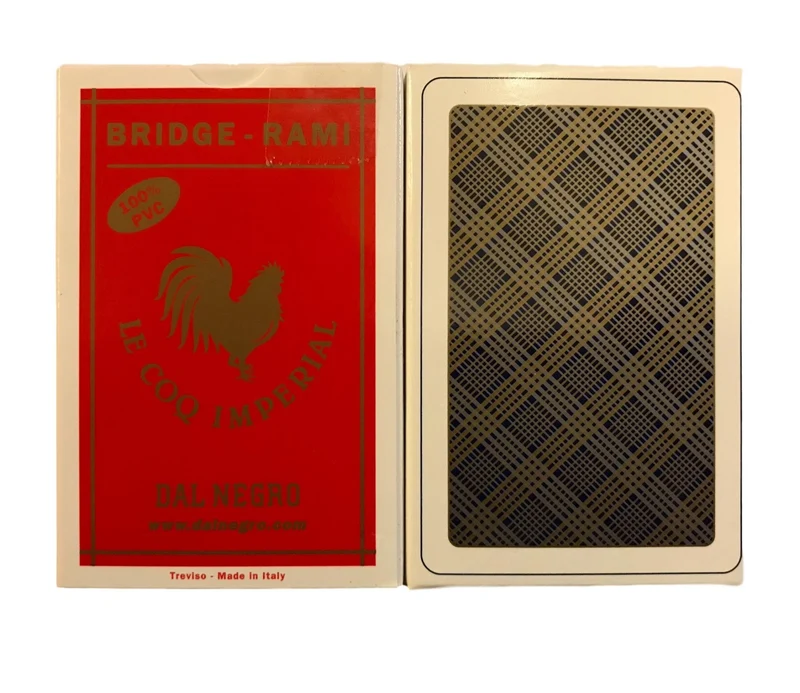 Cartes Bridge-Rami - 100% plastique (1 jeu)
