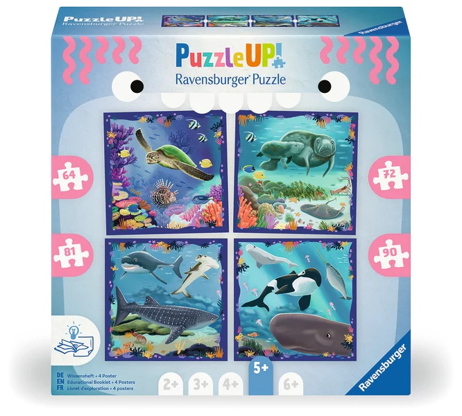 Puzzle Up Ocean Life (64/72/81/90 pcs)