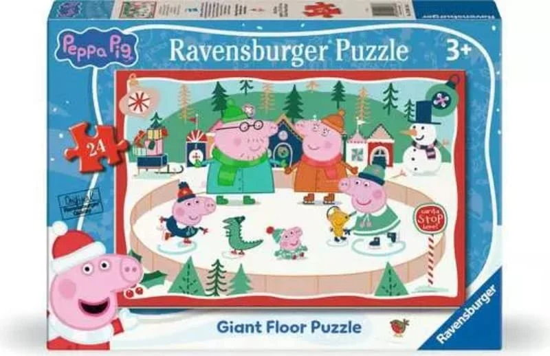 Peppa Pig Christmas - Puzzle de plancher Géant (24pcs)