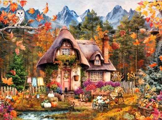 Cottage Citrouille, 1000 pièces