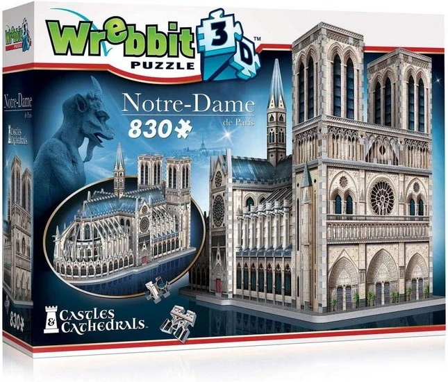 Notre dame de Paris - Casse-tête 3D de 830 pièces
