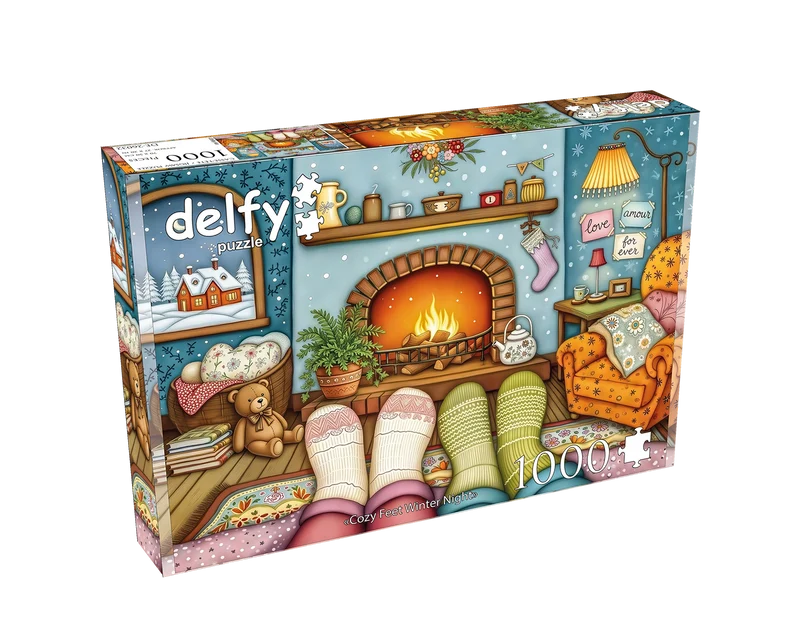 Cozy Feet Winter Night, 1000 pièces