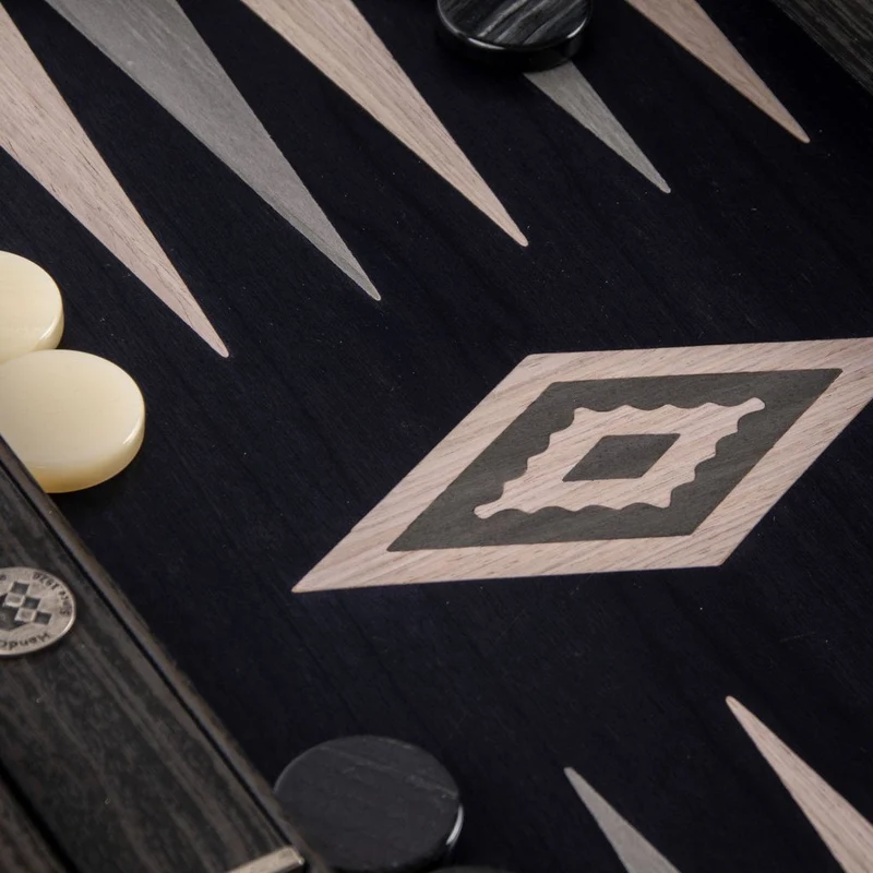 Backgammon chêne - Gris