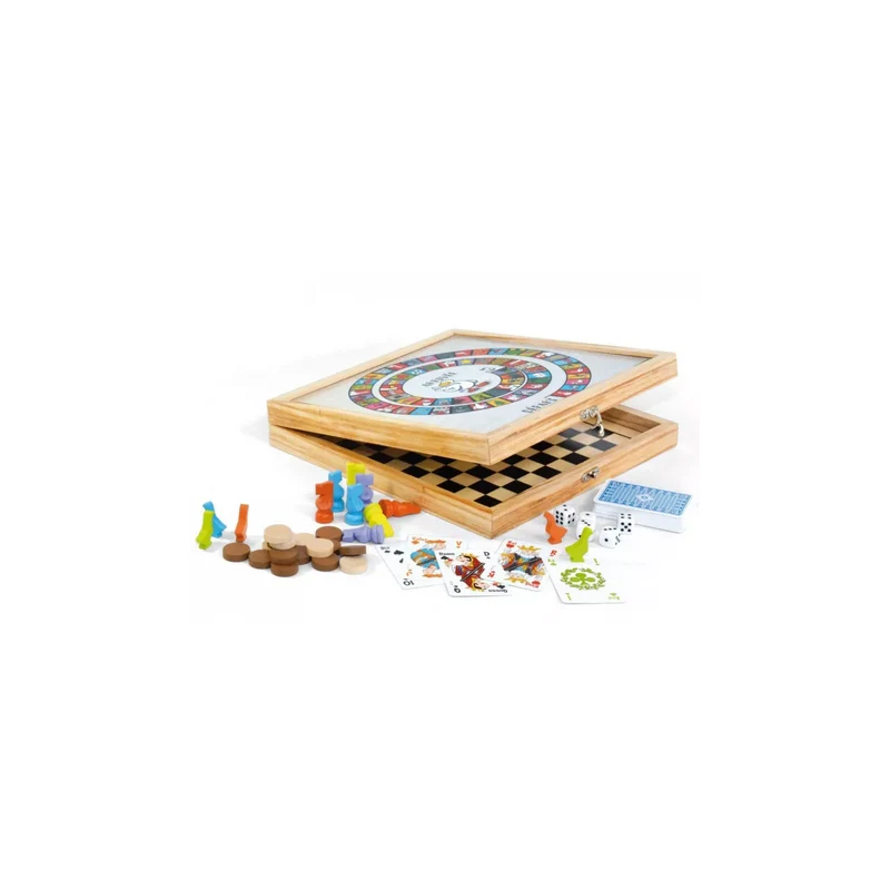 Coffret 100 jeux en bois