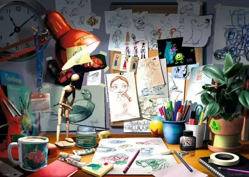 Disney Pixar - The Artist's Desk (1000 pcs)