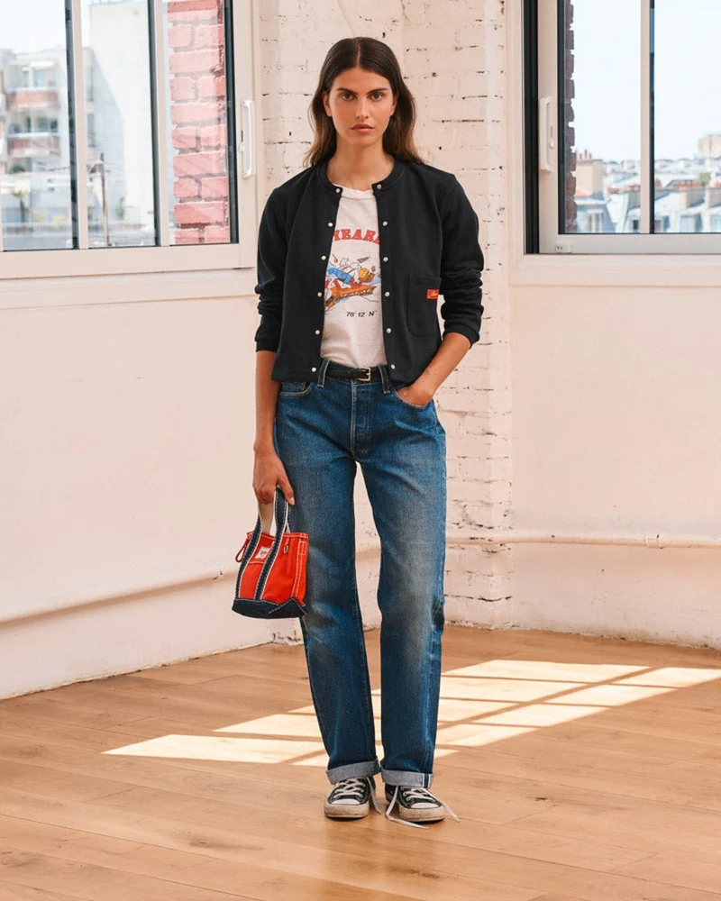 Merci - Gilet Rose - Noir