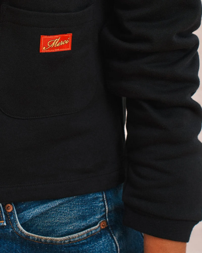 Merci - Gilet Rose - Noir