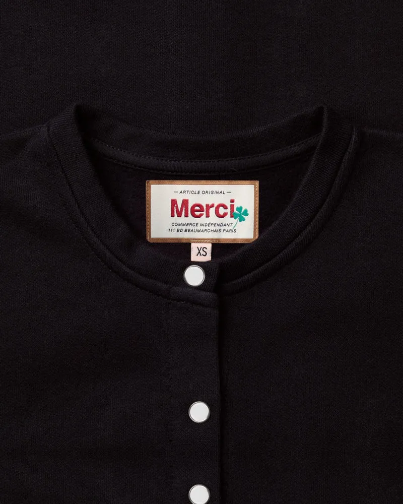Merci - Gilet Rose - Noir
