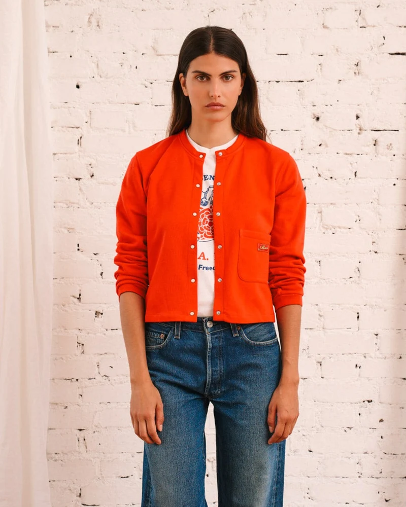 Merci - Gilet Rose - Rouge
