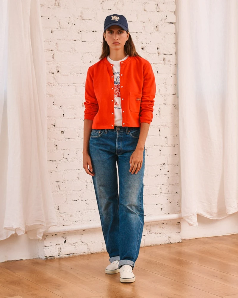 Merci - Gilet Rose - Rouge