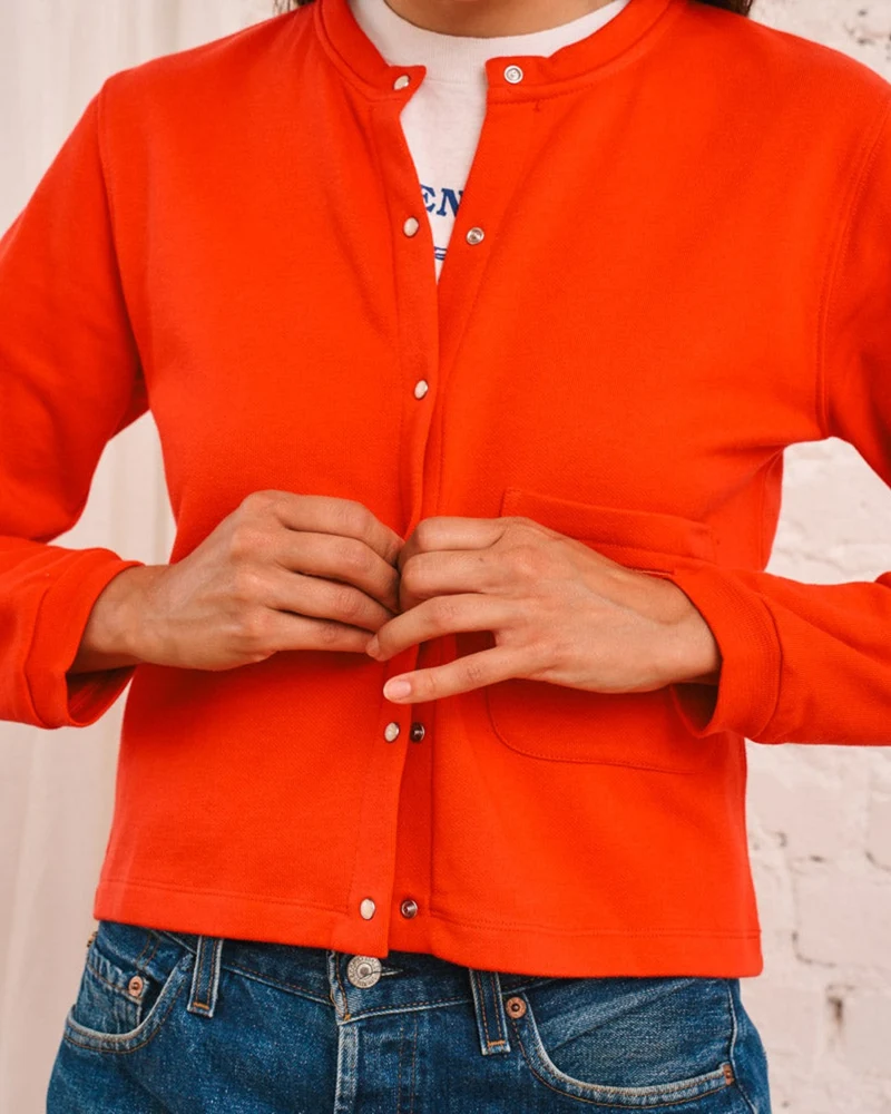 Merci - Gilet Rose - Rouge