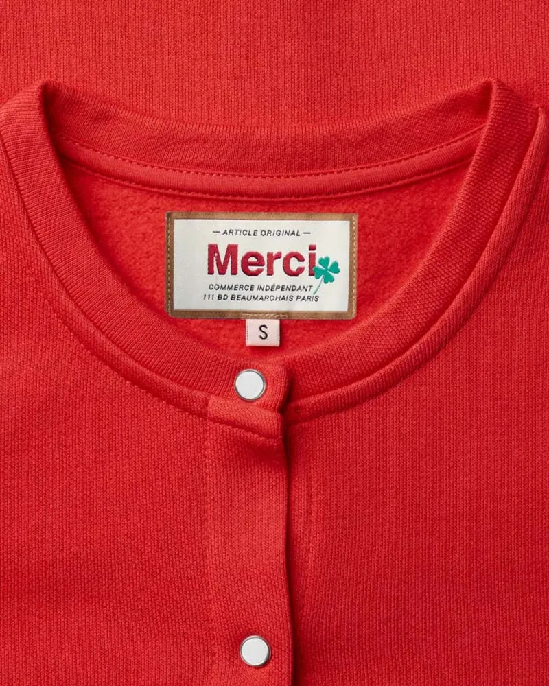 Merci - Gilet Rose - Rouge