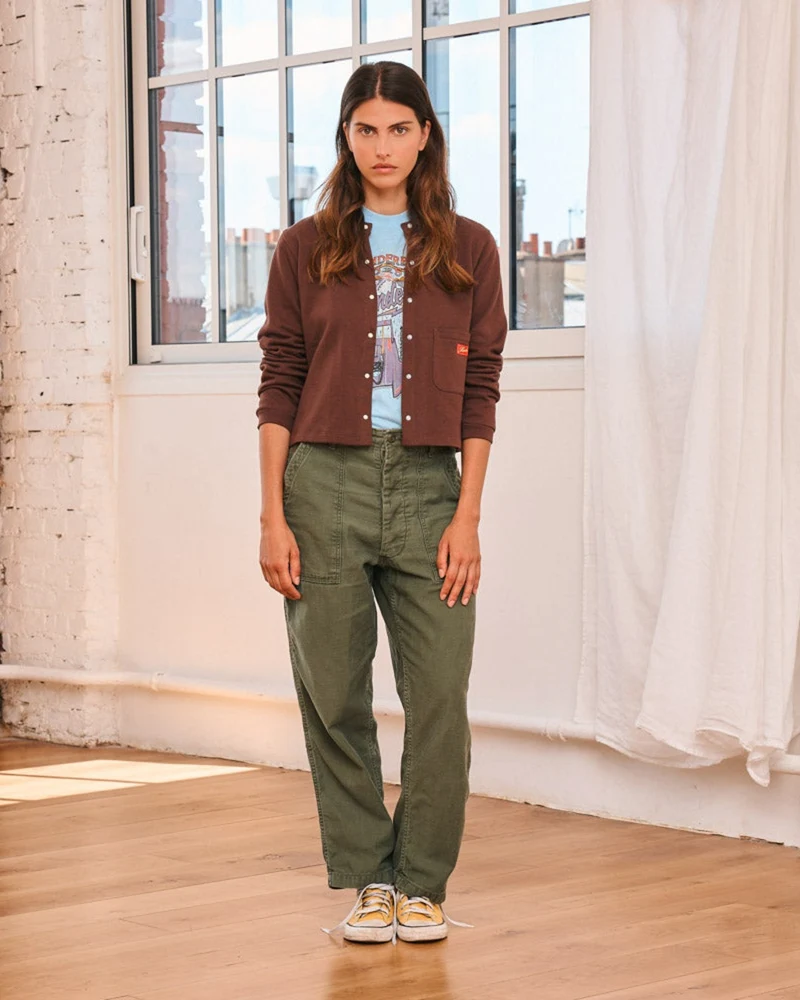 Merci - Gilet Rose - Marron