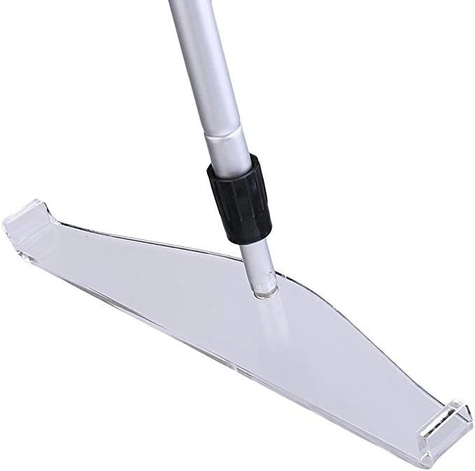Rateau de roulette télescopique - Acrilyque transparent - 40-70 cm