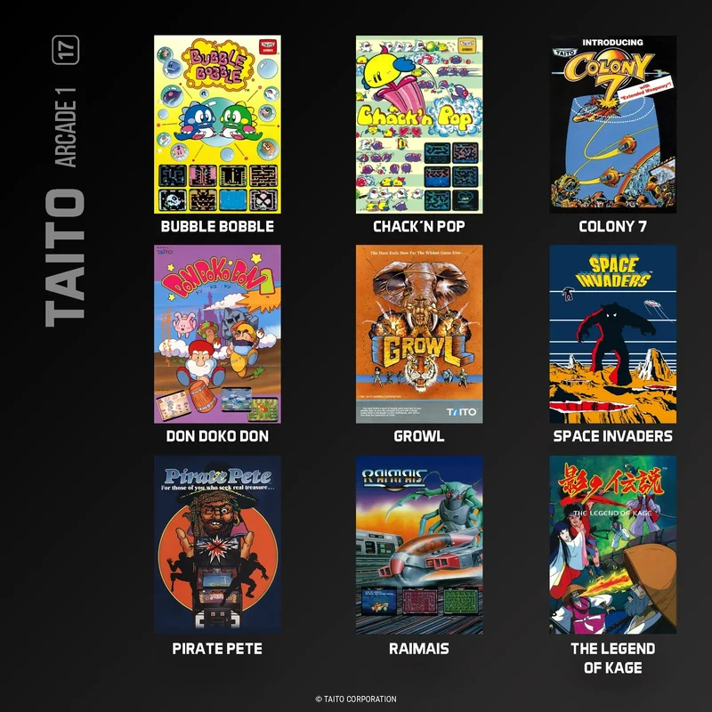 Blaze Evercade - TAITO Arcade Collection 1 - Cartouche n°17
