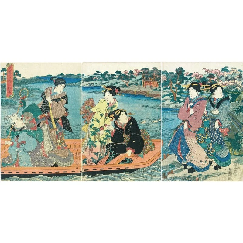 Puzzle MW - 250 p - Beautés sur un bateau - Kunisada