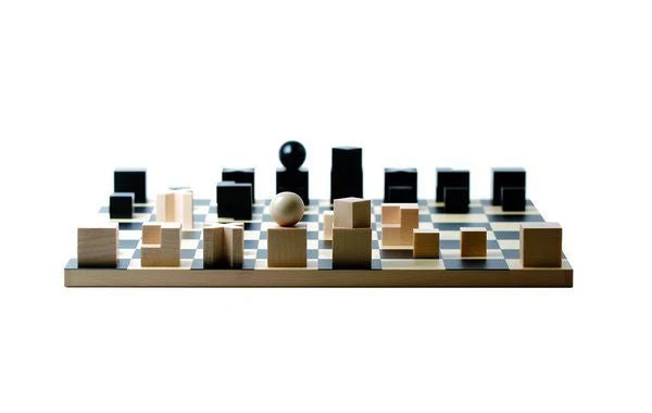 Ensemble jeu d'échecs en érable - Bauhaus - NAEF